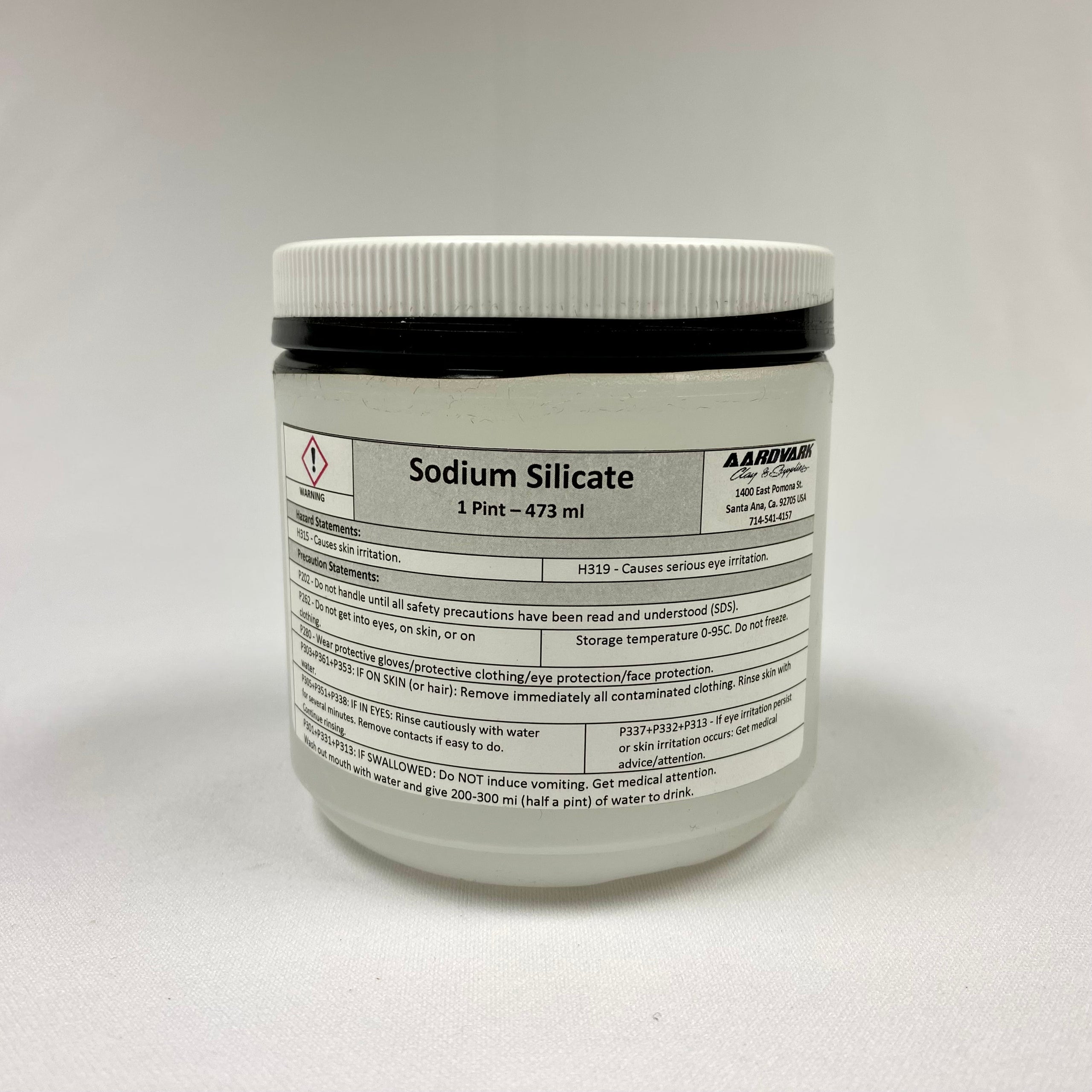 Sodium Silicate Pint Hawaii Ceramic Supply
